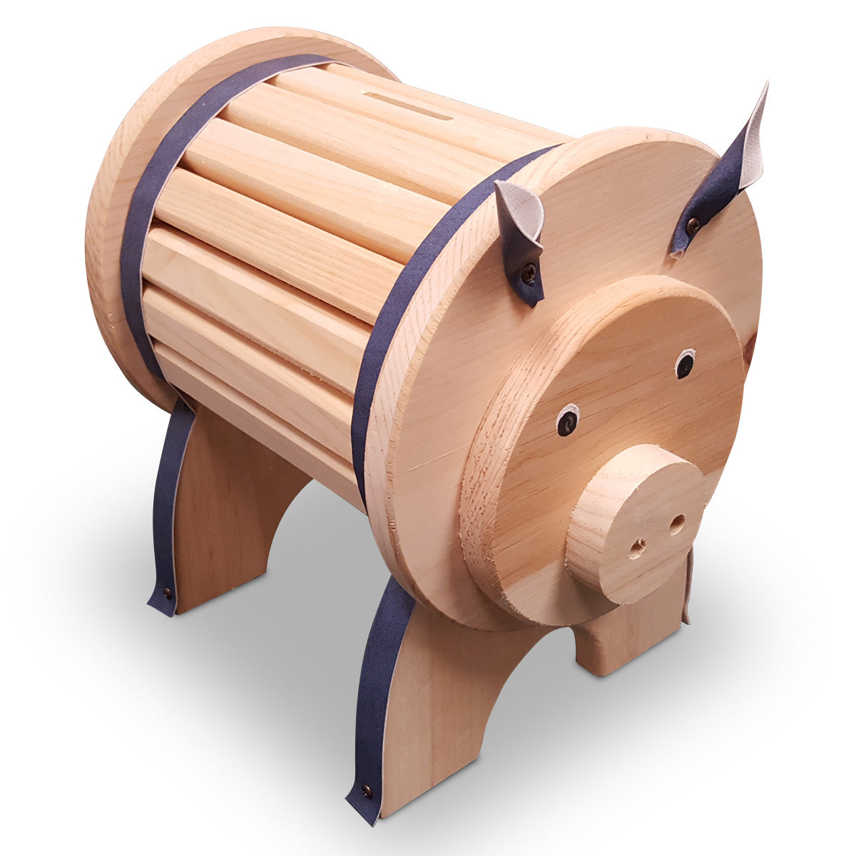 Wooden Piggy Bank-Peaceful Classics