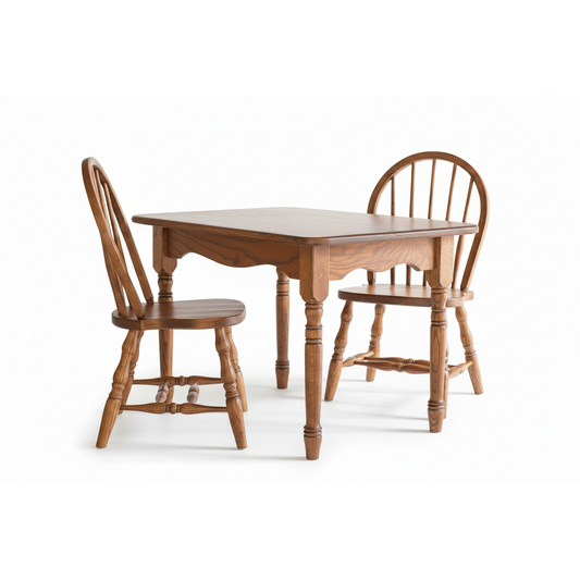 Child's Solid Wood Table and 2 Chair Set