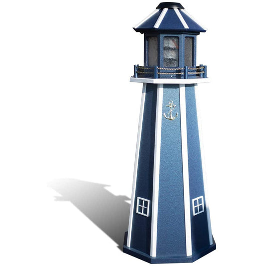 Medium Poly Solar Lighthouse - Navy