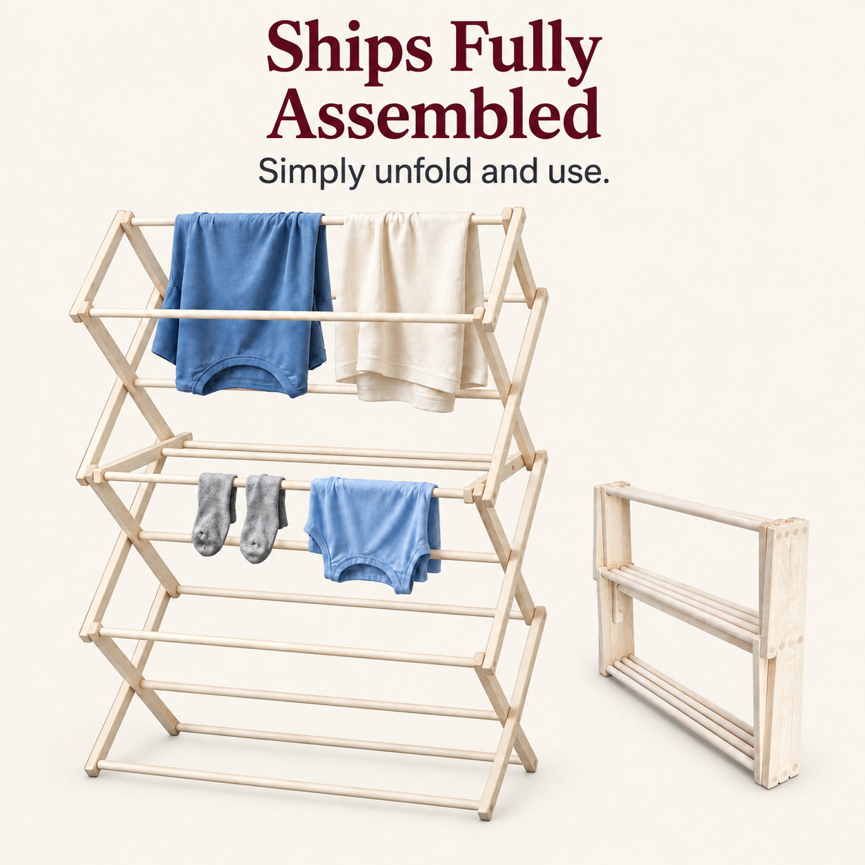 Foldable Clothes Drying Rack