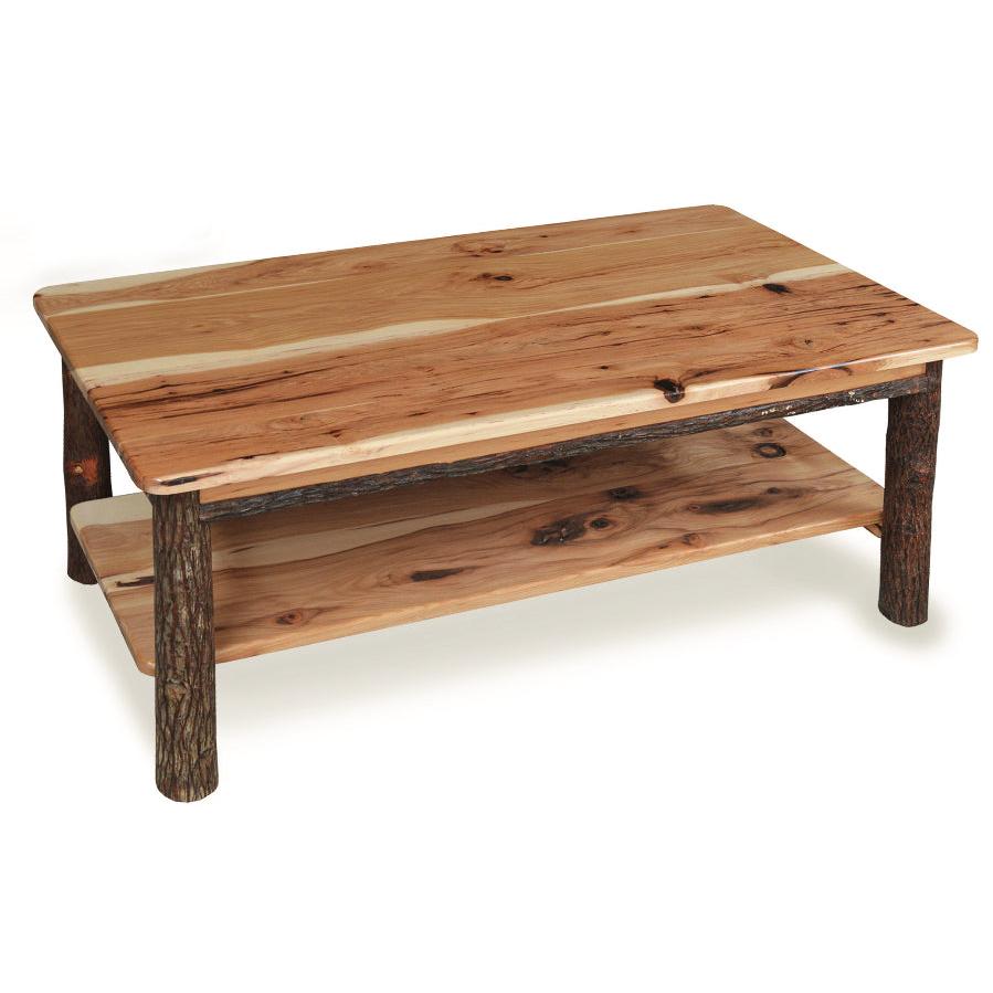 Rustic Hickory 44" Coffee Table-Tables-Peaceful Valley Furniture