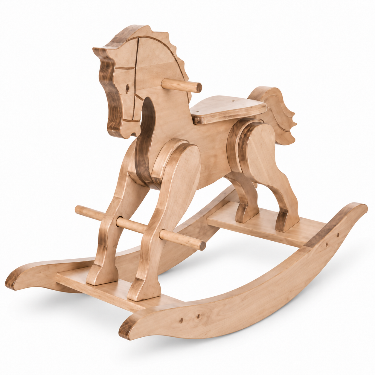 Welsh Pony Solid Maple Wooden Rocking Horse