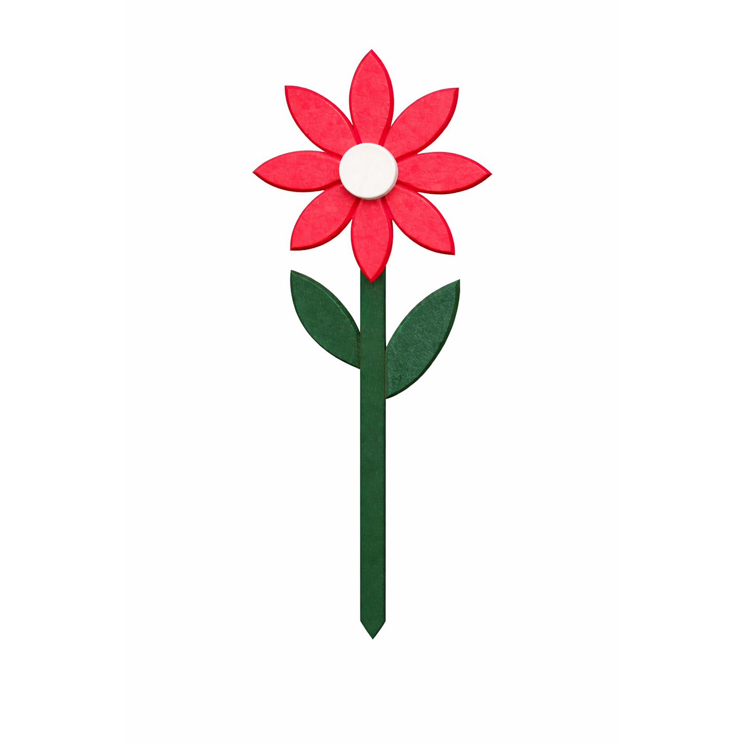 Handmade Poly Garden Flower Stake