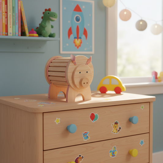 Wooden Piggy Bank