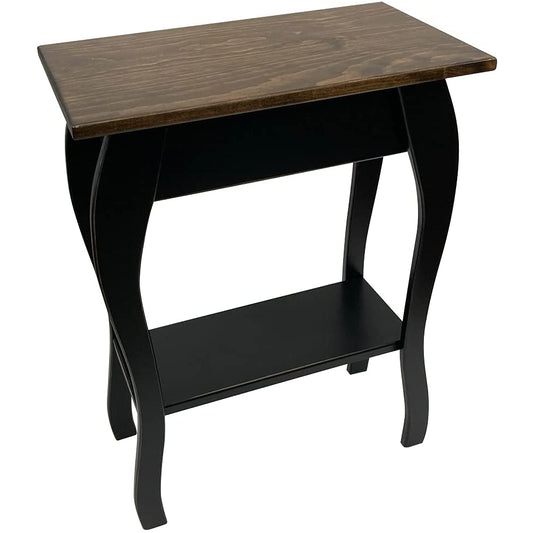 Slim Wooden End Table Amish Furniture | Thin Narrow Side Tables for Living Room, Hallway, or Nightstand-Peaceful Classics