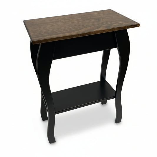 Slim Wooden End Table Amish Furniture | Thin Narrow Side Tables for Living Room, Hallway, or Nightstand-Peaceful Classics
