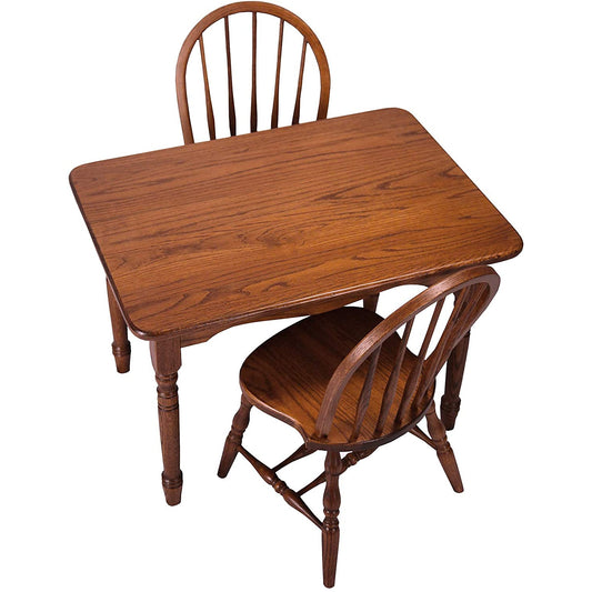 Child's Solid Wood Table and 2 Chair Set-Peaceful Classics