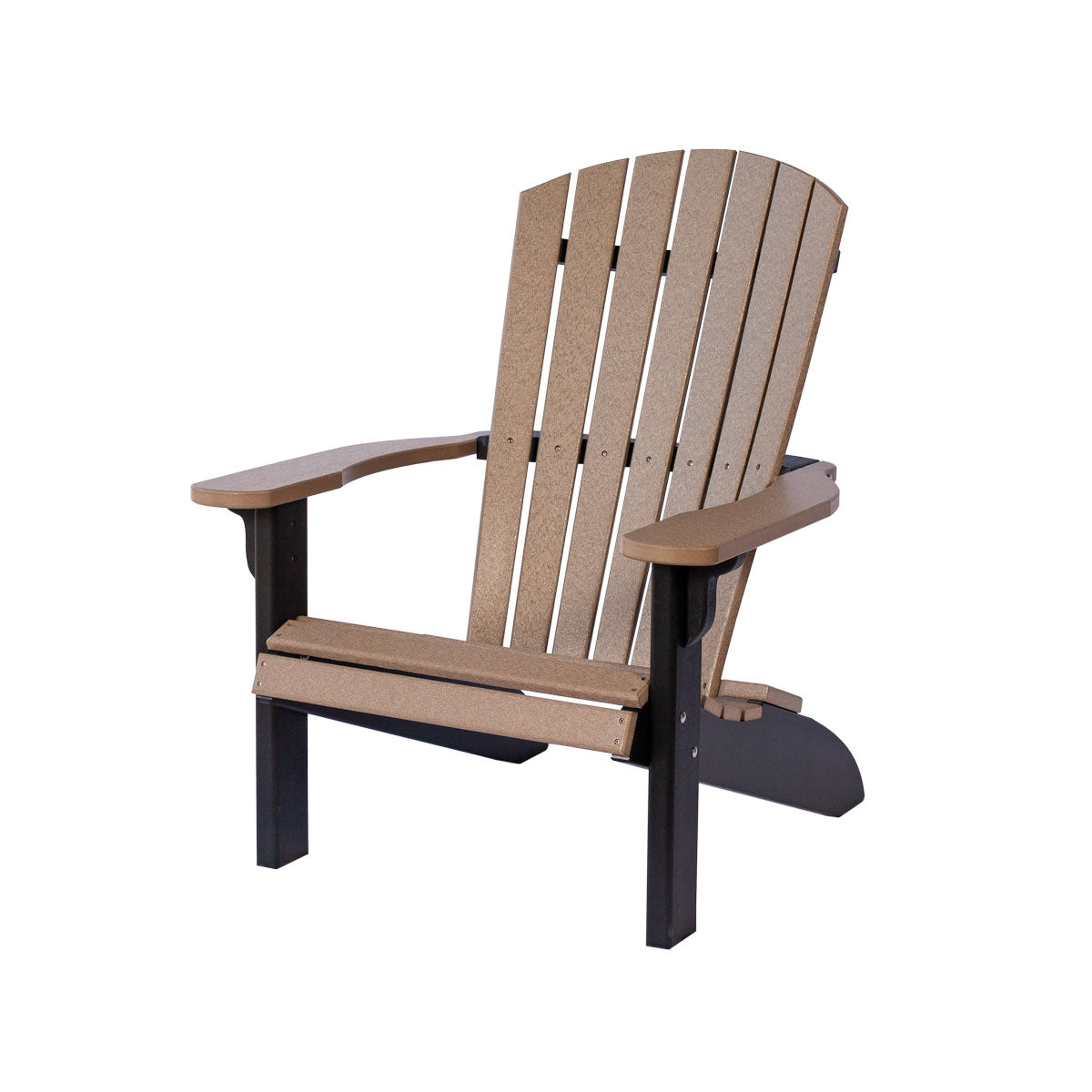 Maintenance Free Poly Fanback Adirondack Chair-Peaceful Classics