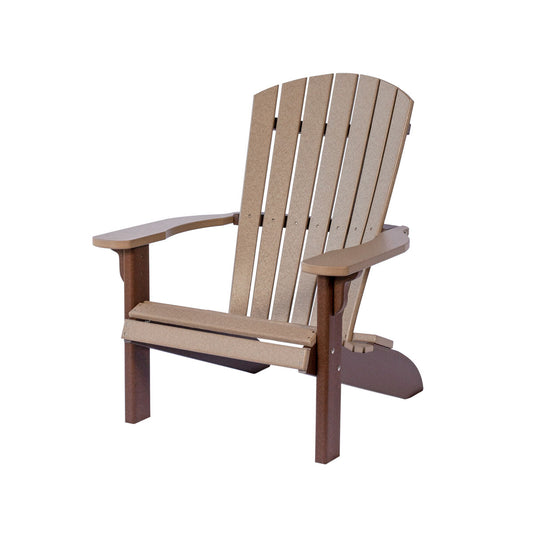 Maintenance Free Poly Fanback Adirondack Chair-Peaceful Classics