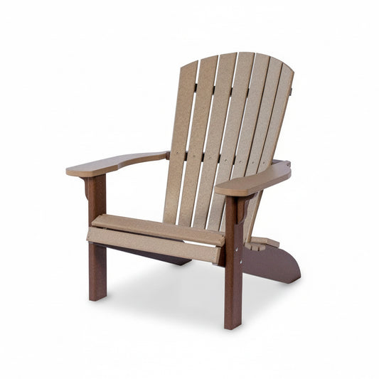 Maintenance Free Poly Fanback Adirondack Chair-Peaceful Classics
