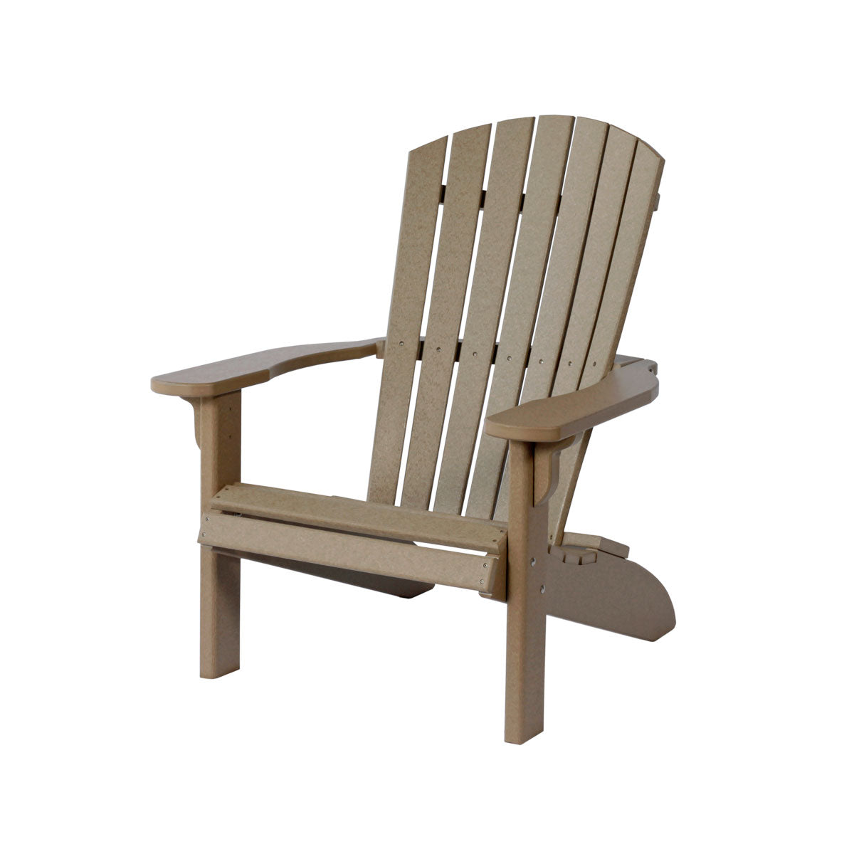 Maintenance Free Poly Fanback Adirondack Chair-Peaceful Classics