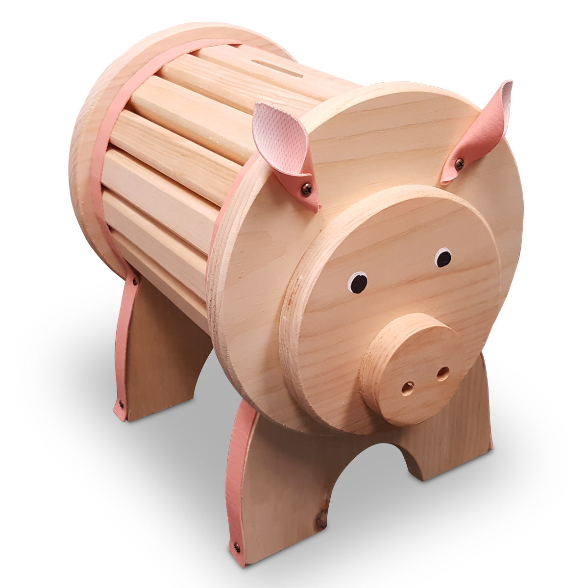 Wooden Piggy Bank-Peaceful Classics
